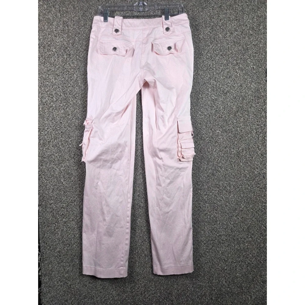 Light Pink Wide-Leg Cargo Pants